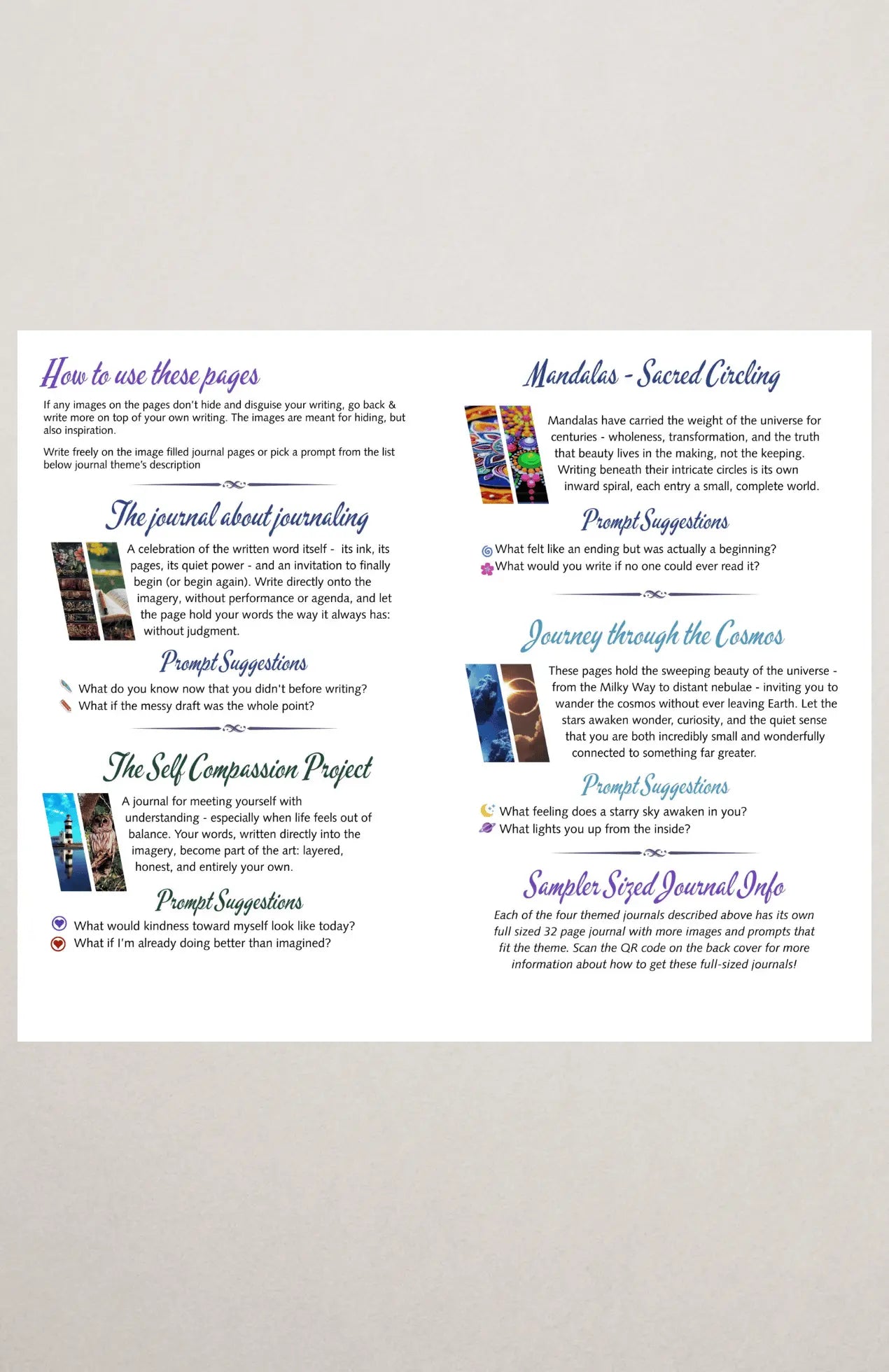 Second Story Journals - Sample Size Journal