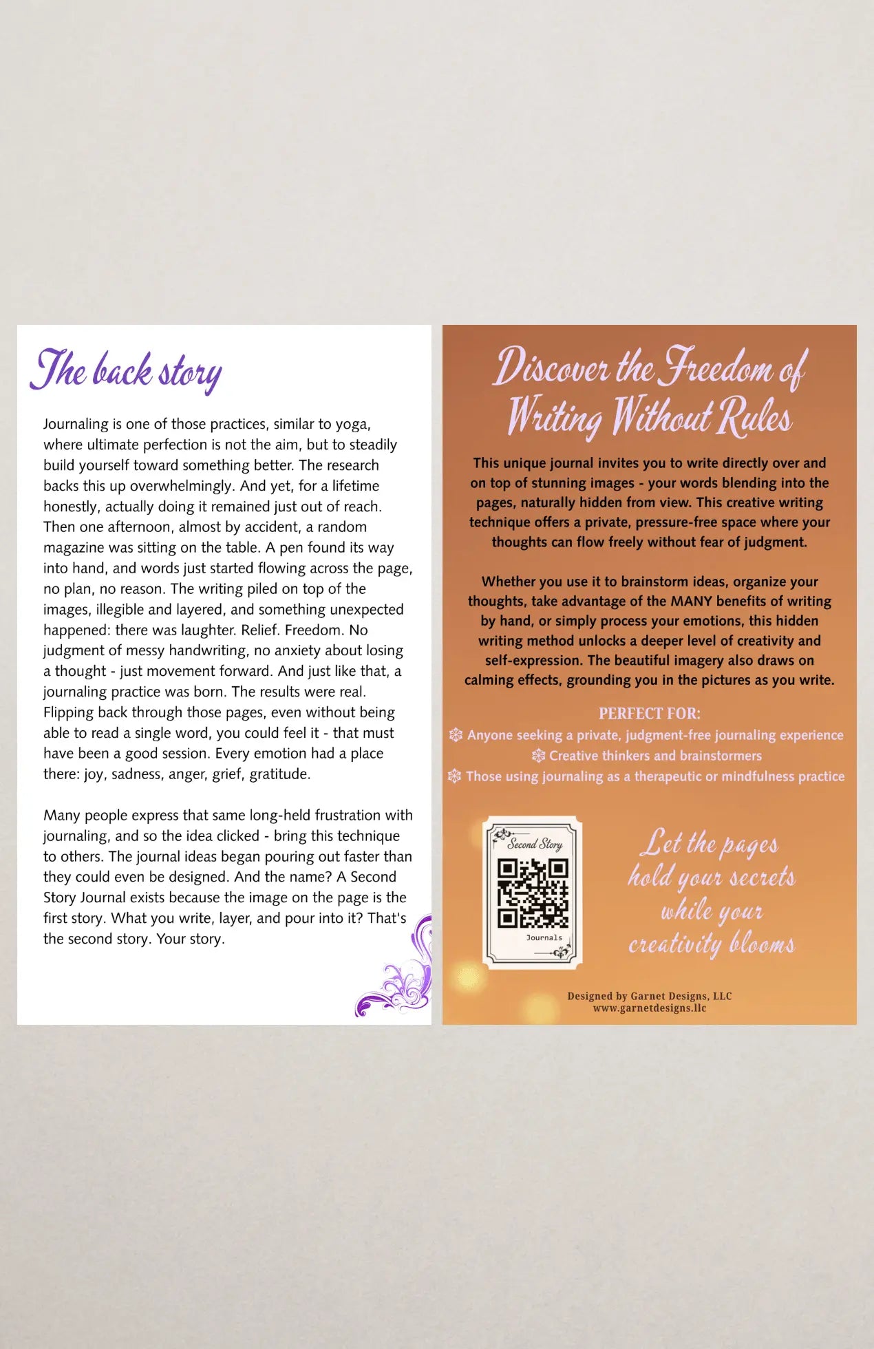 Second Story Journals - Sample Size Journal